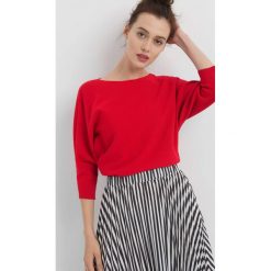 Sweter z nietoperzowym rękawem. Czerwone swetry damskie Orsay, z dzianiny. Za 79.99 zł.