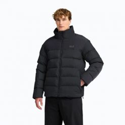 Kurtka ocieplana męska Jack Wolfskin Icy Hollow. Czarne kurtki męskie Jack Wolfskin, m, bez wzorów, z materiału, bez kaptura. Za 1,059.00 zł.