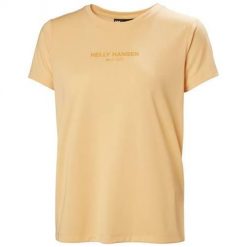 Koszulka sportowa damska Helly Hansen Allure. Żółte koszulki sportowe damskie Helly Hansen, xs, bez wzorów, bez kołnierzyka, bez ramiączek. Za 109.99 zł.