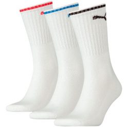 Skarpety Puma Sport Crew Stripe 3Pack białe. Białe obuwie sportowe damskie Puma, bez wzorów. Za 41.99 zł.