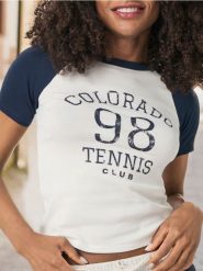 Koszulka - granatowy. Niebieskie t-shirty damskie Sinsay, l, bez wzorów, z bawełny, bez kołnierzyka. W wyprzedaży za 15.99 zł.