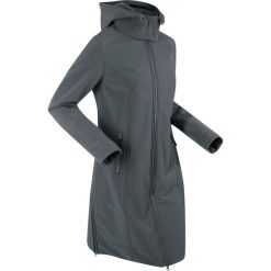 Płaszcz funkcyjny softshell bonprix antracytowy. Szare kurtki damskie bonprix, m, bez wzorów, z materiału, sportowe, bez kaptura. Za 239.99 zł.
