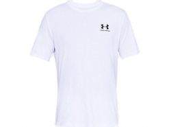Lewy T-Shirt Under Armour Sportstyle Dorosłych. Białe t-shirty męskie Under Armour, l, bez wzorów, z bawełny, sportowe, bez kołnierzyka. Za 111.00 zł.