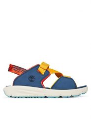 Timberland Sandały Motion Dune TB0A6G8METU1 Niebieski. Niebieskie sandały chłopięce Timberland, z materiału, bez zapięcia. Za 199.99 zł.