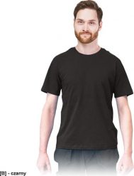 R.E.I.S. TSR-REGU - t-shirt męski o standardowym kroju, 100% bawełna - czarny 6XL. Czarne t-shirty męskie R.E.I.S., m, bez wzorów, z bawełny, klasyczne, bez kołnierzyka. Za 24.28 zł.