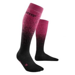 Męskie skarpety kompresyjne sportowe z merino CEP Snowfall. Czarne skarpety męskie CEP, bez wzorów, z elastanu. Za 199.00 zł.