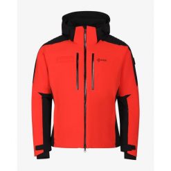 Kurtka narciarska unisex Kilpi DEXEN-U premium. Czerwone kurtki damskie Kilpi, xl, bez wzorów, z nylonu, bez kaptura, narciarskie. Za 1,785.35 zł.