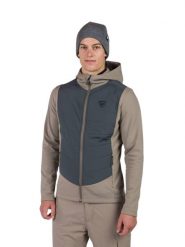 Bluza Rossignol męska Classique Hybrid Clim brązowa. Białe bluzy sportowe męskie Rossignol, m, bez wzorów, z materiału, bez kaptura, narciarskie, primaloft. Za 698.00 zł.