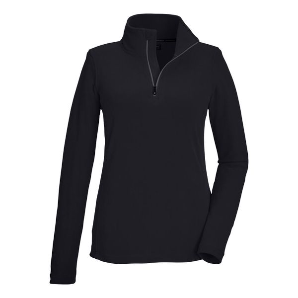Bluza damska Killtec KSW 101 WMN FLC SHRT. Czarne bluzy damskie KILLTEC, bez wzorów, bez kaptura, narciarskie. W wyprzedaży za 89.99 zł.