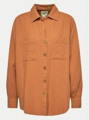 Billabong Koszula Swell ABJWT00487 Brązowy Relaxed Fit. Brązowe bluzki damskie Billabong, s, bez wzorów, z bawełny, bez kołnierzyka, bez ramiączek. Za 159.99 zł.