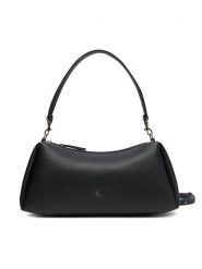 Calvin Klein Jeans Torebka Drop Lg Shoulder Bag LV04K3123G Czarny. Czarne torebki do ręki damskie Calvin Klein Jeans, bez wzorów, z jeansu, bez dodatków. Za 279.99 zł.