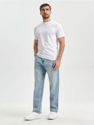 Jeansy loose - niebieski. Niebieskie jeansy męskie Sinsay. Za 69.99 zł.