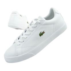 Buty Lacoste Lerond Set 125 2 Cfa 749CFA003721G białe. Białe obuwie sportowe damskie bez wzorów, ze skóry. Za 623.05 zł.