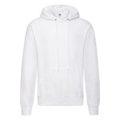Męska Klasyczna Zwykła Bluza Z Kapturem. Białe bluzy męskie Fruit of the Loom, m, bez wzorów, z kapturem. Za 96.99 zł.
