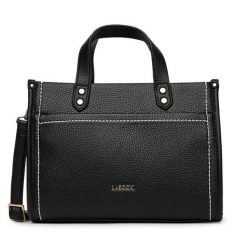 Torebka Lasocki. Czarne torebki do ręki damskie Lasocki, bez wzorów, bez dodatków. Za 199.99 zł.