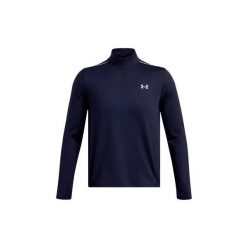 Bluza Under Armour Vanish Cw Half Zip. Niebieskie bluzy męskie Under Armour, l, bez wzorów, z elastanu, z kapturem, na fitness i siłownię. Za 375.80 zł.