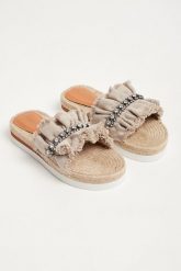 Klapki damskie skórzane SEE BY CHLOE. Klapki damskie See By Chloé, bez wzorów, bez obcasa. W wyprzedaży za 1,000.35 zł.