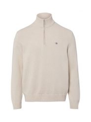 Gant sweter bez rękawów z dzianiny Mężczyźni Bawełna beżowy, XXL. Brązowe swetry przez głowę męskie GANT, m, bez wzorów, z bawełny, bez kołnierzyka. Za 699.95 zł.