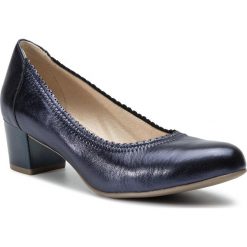 Półbuty CAPRICE - 9-22304-22 Blue Metallic 858. Niebieskie półbuty damskie marki Caprice, bez wzorów, ze skóry ekologicznej. Za 249.90 zł.