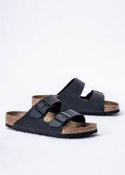 Klapki Unisex Birkenstock Arizona BF (051791). Czarne klapki męskie Birkenstock, z materiału, klasyczne. Za 289.99 zł.