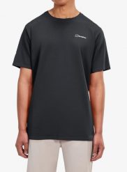 Koszulka szybkoschnąca męska Berghaus Delta Tee. Czarne koszulki sportowe męskie Berghaus, m, bez wzorów, z materiału, bez kołnierzyka, bez ramiączek, na fitness i siłownię. Za 236.49 zł.