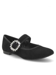 Sergio Bardi Baleriny RST-D1063-01SB Czarny. Czarne baleriny damskie Sergio Bardi, bez wzorów, ze skóry, bez obcasa. Za 249.99 zł.