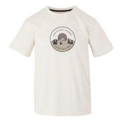T-shirt Męski Drzewa Fingal IX. Białe koszulki sportowe męskie Regatta, m, bez wzorów, bez kołnierzyka, bez ramiączek, trekkingowe. Za 42.99 zł.