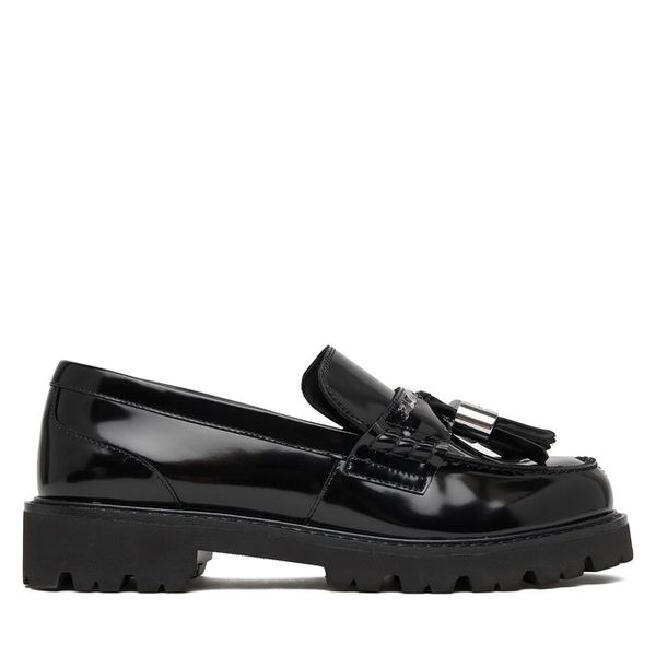 Loafersy KARL LAGERFELD. Czarne mokasyny damskie KARL LAGERFELD. Za 857.99 zł.