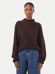BOSS Sweter Fewena 50564438 Brązowy Relaxed Fit. Brązowe swetry damskie Boss, m, bez wzorów, z syntetyku, bez kołnierzyka, bez ramiączek, bez kaptura. Za 849.99 zł.