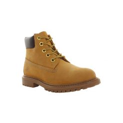 Trapery chłopięce LUMBERJACK RIVER. Żółte buty zimowe chłopięce Lumberjack, bez wzorów, bez zapięcia. Za 199.99 zł.