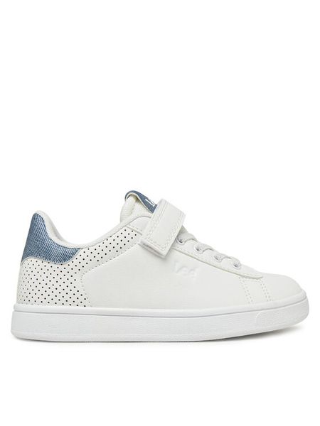 Lee Sneakersy Lily Low Jr 50251055.09N Biały. Białe buty sportowe dziewczęce Lee, bez wzorów, ze skóry, bez zapięcia. Za 109.99 zł.