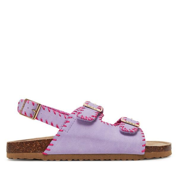 Sandały Roxy. Fioletowe sandały dziewczęce Roxy, bez zapięcia. Za 119.99 zł.