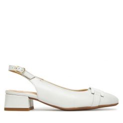 Czółenka Ara. Białe czółenka damskie Ara, bez wzorów, bez obcasa, bez zapięcia. Za 479.99 zł.