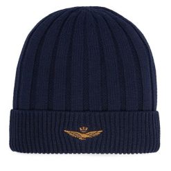 Czapka Aeronautica Militare. Niebieskie czapki i kapelusze męskie Aeronautica Militare, na zimę, bez wzorów. Za 179.99 zł.