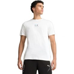 Męskie T-shirt Puma Bmw Car Graphic Tee 2. Białe t-shirty męskie Puma, m, bez wzorów, z bawełny, bez kołnierzyka. Za 290.00 zł.