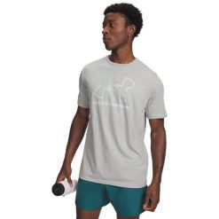 Under Armour Męska Koszulka GL Foundation Update SS 1382915. Białe koszulki sportowe męskie Under Armour, m, bez wzorów, z bawełny, bez kołnierzyka, bez ramiączek, na fitness i siłownię. Za 117.65 zł.