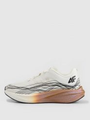 4F Buty do biegania FLASH SPEED damskie - białe 41. Białe obuwie sportowe damskie 4f, bez wzorów, z gumy, do biegania. Za 429.99 zł.