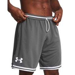 Szorty Under Armour Perimeter. Białe krótkie spodenki sportowe męskie Under Armour, bez wzorów, do koszykówki. Za 204.50 zł.