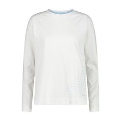 Koszulka turystyczna damska CMP Fleece Pullover. Białe t-shirty damskie CMP, bez wzorów, z bawełny, bez kołnierzyka. Za 128.70 zł.