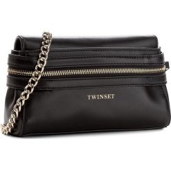 Torebka TWINSET - Pochette Cecile AA7PEN Nero 00006. Czarne torebki do ręki damskie Twinset, ze skóry. W wyprzedaży za 419.00 zł.