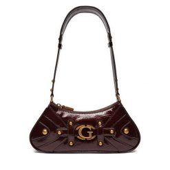 Torebka Guess. Czarne torebki do ręki damskie Guess, z aplikacjami, bez dodatków. Za 544.99 zł.