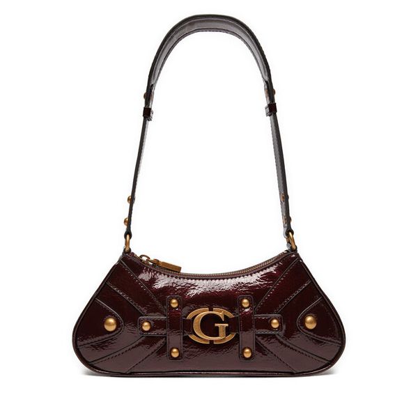 Torebka Guess. Czarne listonoszki damskie Guess, z aplikacjami, bez dodatków. Za 326.99 zł.