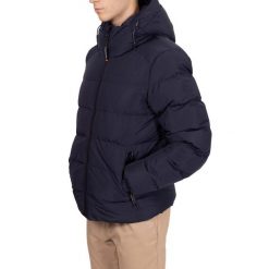 Kurtka z kapturem Superdry Sports. Niebieskie kurtki męskie Superdry., m, bez wzorów, z puchu, sportowe, z kapturem. W wyprzedaży za 474.20 zł.