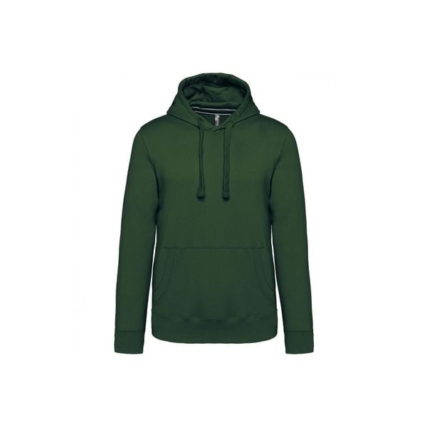 Bluza z kapturem Kariban. Zielone bluzy męskie KARIBAN, s, bez wzorów, z bawełny, z kapturem. Za 189.00 zł.