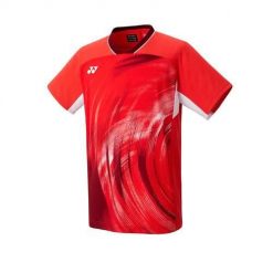 Koszulka sportowa męska Yonex CTM105684995. Czerwone koszulki polo męskie YONEX, l, bez wzorów, z poliesteru, bez kołnierzyka, bez ramiączek. Za 472.00 zł.