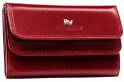 Portfel skórzany Rovicky RV-27074-BCA czerwony. Czerwone portfele damskie ROVICKY, bez wzorów, ze skóry. Za 79.99 zł.