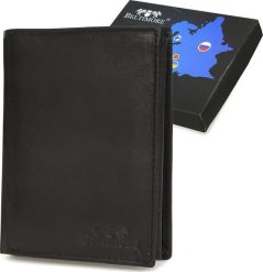 Beltimore Męski portfel skórzany klasyczny RFiD czarny Beltimore U93. Czarne portfele męskie Beltimore, bez wzorów. Za 45.00 zł.
