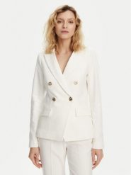 Morgan Marynarka 251-VPKY.F Biały Slim Fit. Białe żakiety damskie Morgan, bez wzorów, z syntetyku. Za 289.99 zł.