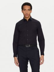 Calvin Klein Koszula K10K109509 Granatowy Slim Fit. Niebieskie koszule męskie Calvin Klein, m, bez wzorów, z bawełny, biznesowe, bez kołnierzyka, bez ramiączek. Za 219.99 zł.