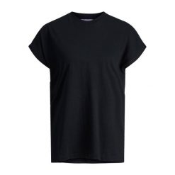 Koszulka damska JJXX astrid boxy. Czarne t-shirty damskie JJXX, l, bez wzorów, z bawełny, bez kołnierzyka. Za 64.50 zł.